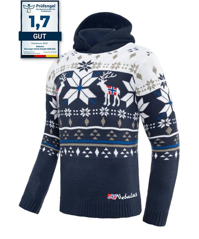 Nebulus Norweger Strick-Hoodie NORJAN Herren JETZT KAUFEN
