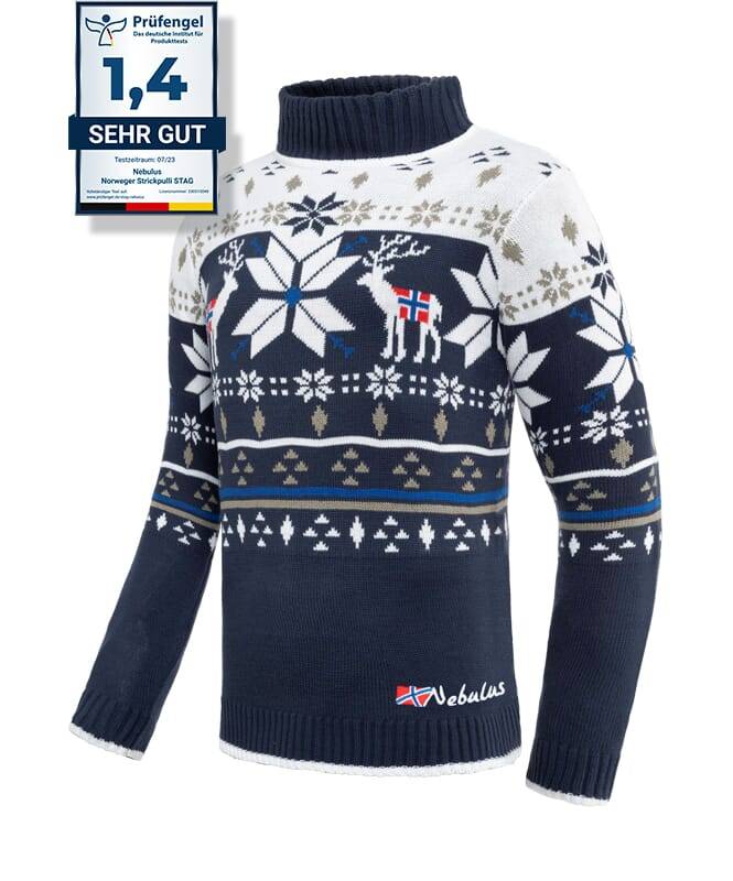 Nebulus Norweger Strickpullover STAG Herren Outlet