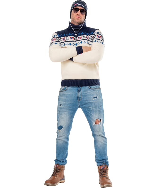 Nebulus Norweger Strickpulli mit Teddyfell STEEN Herren Verkauf
