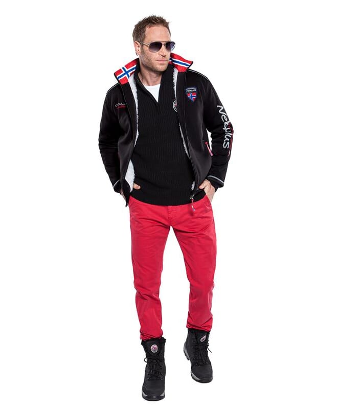 Nebulus Winter-Softshelljacke Teddyfell STYLER FUR Herren im Angebot