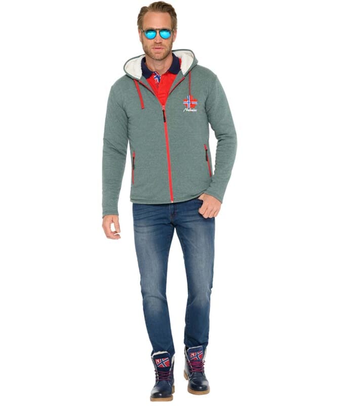 Nebulus Fleecejacke mit Teddyfell BRITANNIA Herren Sonderangebot