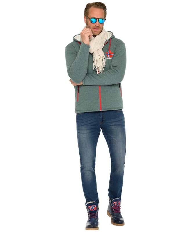 Nebulus Fleecejacke mit Teddyfell BRITANNIA Herren Sonderangebot