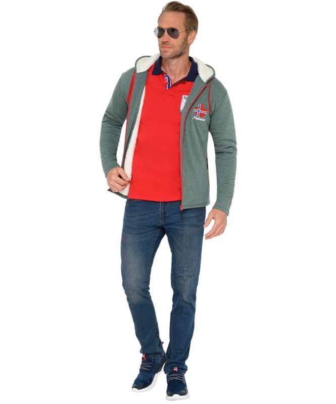 Nebulus Fleecejacke mit Teddyfell BRITANNIA Herren Sonderangebot