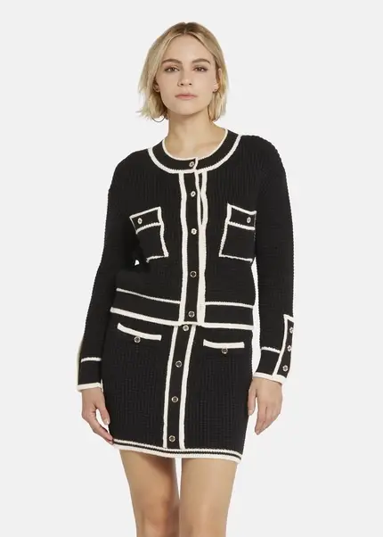 ﻿Nicowa Oversized cardigan - IDOWIA in BLACKarticle number NC8A22104019E-002 Valentinstagsangebot