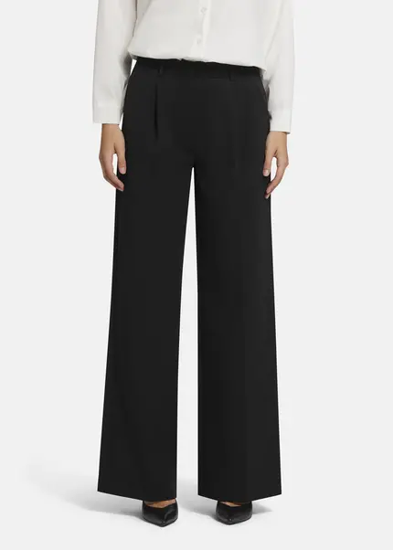 Nicowa Wide Leg Twill Pants - VINIWIA in BLACKarticle number NC9A24003019E-002 Top Angebot