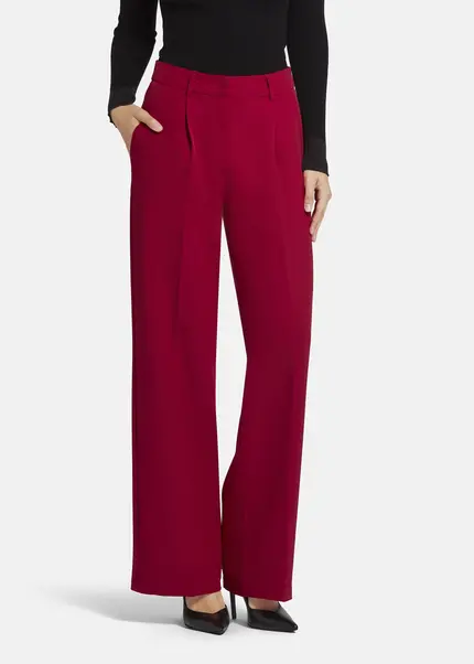 Nicowa Wide Leg Twill Pants - VINIWIA in REDarticle number NC9A24002014E-014 Neueste Mode