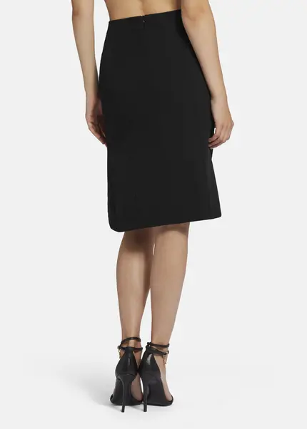 Nicowa Twill Ruffle Skirt - LOWIANA in BLACKarticle number NC9A24004019E-002 Online Outlet