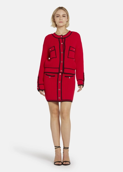 Nicowa Oversized cardigan - IDOWIA in REDarticle number NC8A22104014E-014 Exklusive Angebote