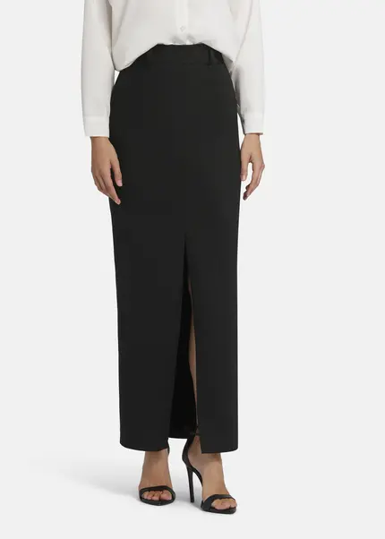 Nicowa Maxi twill skirt TRENALA in BLACKarticle number NC9A22401019E-002 Neuheiten