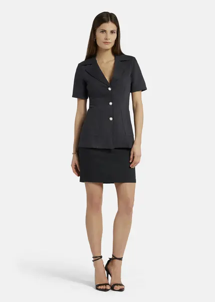 Nicowa Classic sheath skirt - TRECAWI in BLACKarticle number NC9A12402019E-002 VIP-Rabatte