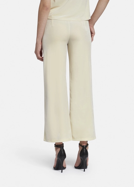 Nicowa Loose trousers made of lamé velvet RIMBIO in OFFWHITE LAMÉarticle number NC8A22508021E-072 Tiefpreis