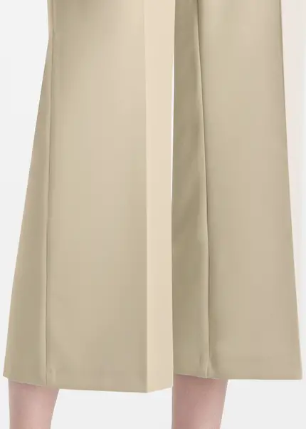 Nicowa Twill culottes with creases – CORADUE in BEIGEarticle number NC7A12016011E-138 Kostenlose Rückgabe