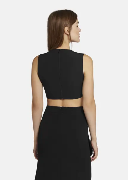 Nicowa Cropped Twill Top - LOWICA in BLACKarticle number NC9A24006019E-002 Bis zu 50% Rabatt