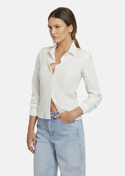 Nicowa Fitted shirt with shoulder pads - CAMIWA in WHITEarticle number NC9A22404011E-004 Bis zu 65% Rabatt