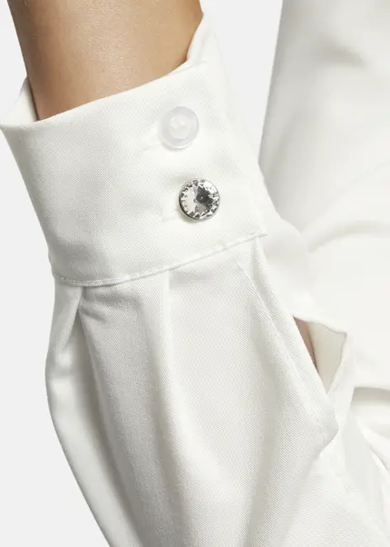 Nicowa Fitted shirt with shoulder pads - CAMIWA in WHITEarticle number NC9A22404011E-004 Bis zu 65% Rabatt
