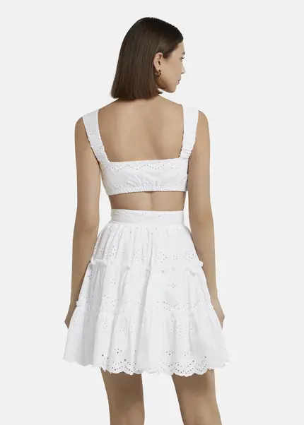 Nicowa Embroidered bustier - GALINAWA in WHITEarticle number NC9A12602011E-004 Nur für heute