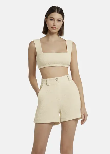 Nicowa Bouclé bustier - JALINOWA in CREAMarticle number NC9A12603011E-072 Sonderangebot der Fabrik
