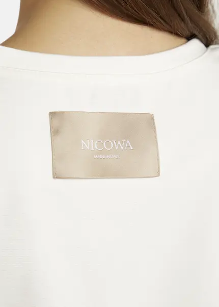 Nicowa T-shirt with shoulder pads - DILAWIA in WHITEarticle number NC9A12403011E-004 Bis zu 55% Rabatt