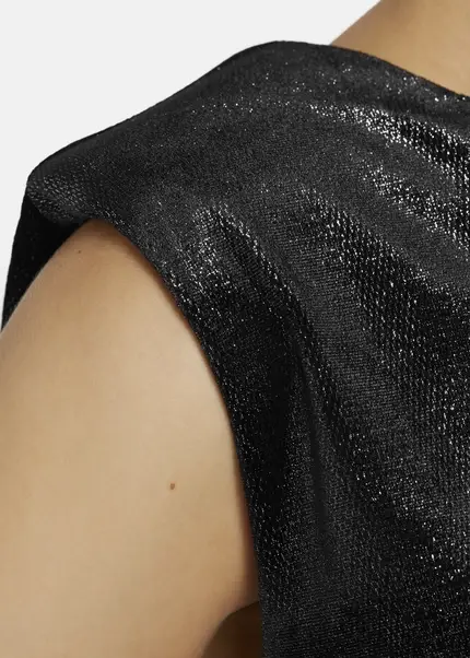 Nicowa Lamé velvet top with shoulder pads VELLIO in BLACK LAMÉarticle number NC8A22507019E-002 Super Rabatt