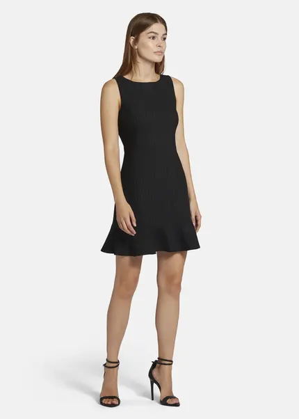 Nicowa Mini shift dress with flounce - ENAWIA in BLACKarticle number NC9A22901019E-002 Riesige Rabatte