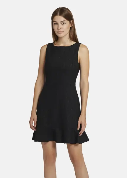 Nicowa Mini shift dress with flounce - ENAWIA in BLACKarticle number NC9A22901019E-002 Riesige Rabatte
