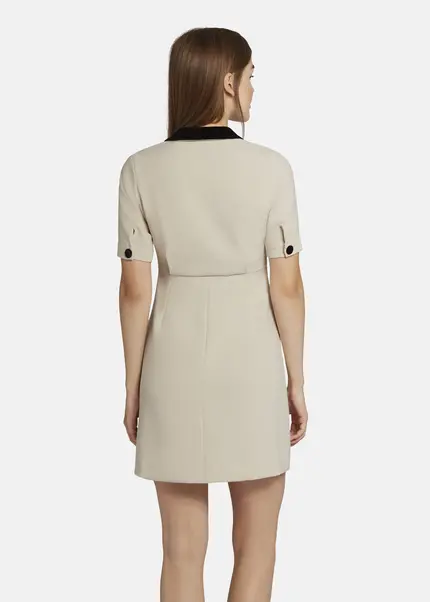 Nicowa Mini dress with lapel collar - AWINALA in CREAMarticle number NC9A22903012E-072 50% Rabatt mit kostenlosem Versand