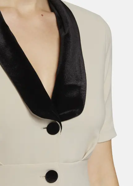 Nicowa Mini dress with lapel collar - AWINALA in CREAMarticle number NC9A22903012E-072 50% Rabatt mit kostenlosem Versand