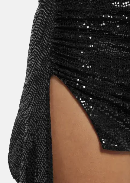 Nicowa Draped Sequin Mini Dress - ANILOWA in BLACKarticle number NC9A22909019E-002 Kostenloser Versand international
