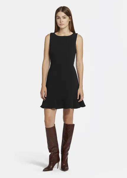 Nicowa Mini shift dress with flounce - ENAWIA in BLACKarticle number NC9A22902019E-002 Black Friday Preise