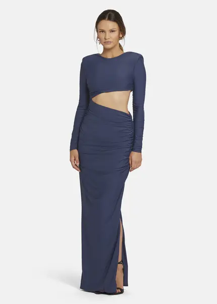 Nicowa Cut Out Evening Dress - OCAWI in MIDNIGHT BLUEarticle number NC9A24010035E-035 50% Rabatt für begrenzte Zeit