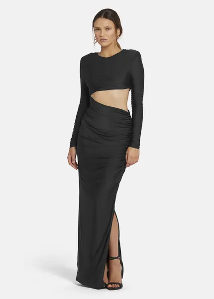 Nicowa Cut Out Evening Dress - OCAWI in BLACKarticle number NC9A24011019E-002 Rabatte dieses Monats
