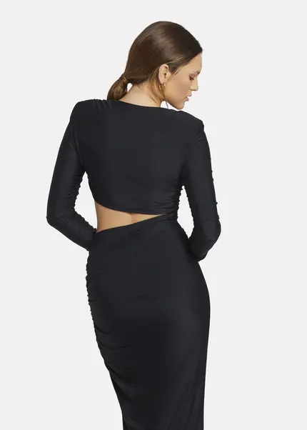 Nicowa Cut Out Evening Dress - OCAWI in BLACKarticle number NC9A24011019E-002 Rabatte dieses Monats