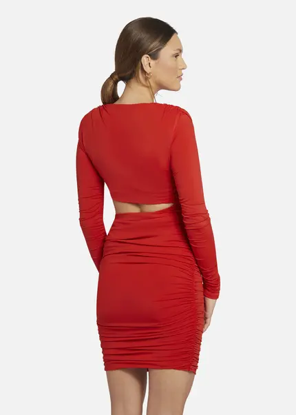Nicowa Draped Mini Dress - OCAWI MINI in REDarticle number NC9A24012014E-014 Online