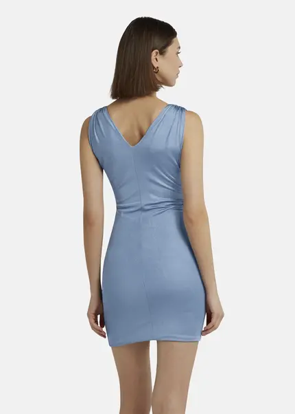 Nicowa Mini dress in glossy jersey - MICARO in Bluearticle number NC9A1400625E-025 Auslauf