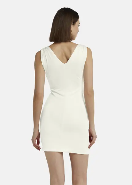 Nicowa Mini dress in glossy jersey - MICARO in Whitearticle number NC9A1400711E-004 Verkauf
