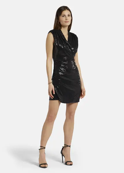 Nicowa Mini dress with shoulder pads - NOCIWA in Blackarticle number NC9A1401019E-088 im Angebot