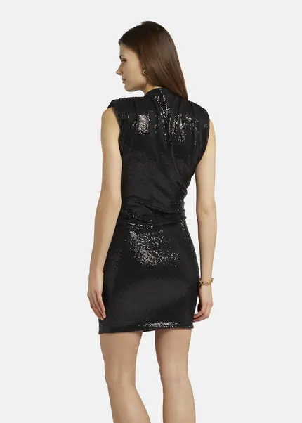 Nicowa Mini dress with shoulder pads - NOCIWA in Blackarticle number NC9A1401019E-088 im Angebot