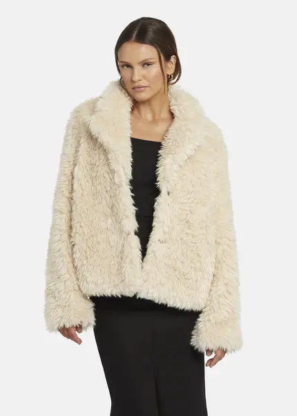 Nicowa Eco-shearling jacket - FANIWO in CREAMarticle number NC9A22906012E-072 Kostenloser Versand