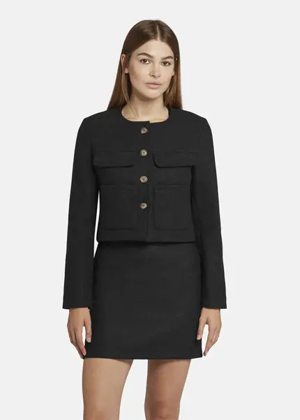 Nicowa Wool jacket with pockets - LANEVIA in ANTHRACITEarticle number NC9A22803038E-007 Limitierter Zeitrabatt