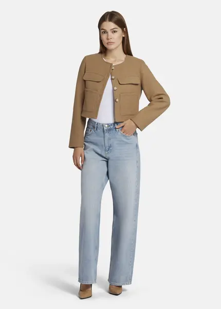 Nicowa Wool jacket with pockets - LANEVIA in BEIGEarticle number NC9A22803010E-138 Fabrik Onlineshop