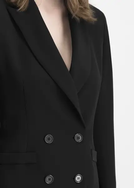 Nicowa Oversized twill blazer in BLACKarticle number NC7A12003019E-002 Fabrikpreis