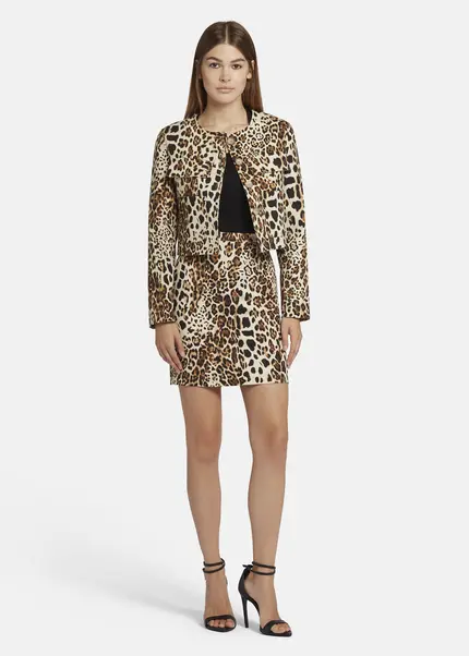 Nicowa Boxy Leo jacket - NICEO in BLACK LEOarticle number NC9A22803017E-151 Versandkostenfrei
