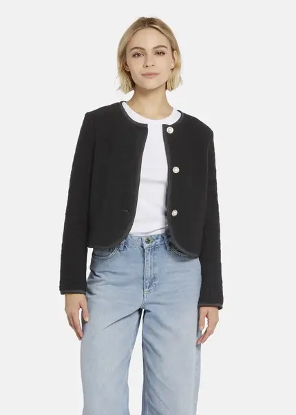 Nicowa Wool cardigan jacket - ADIWO in BLACKarticle number NC8A22019019E-002 Großer Ausverkauf