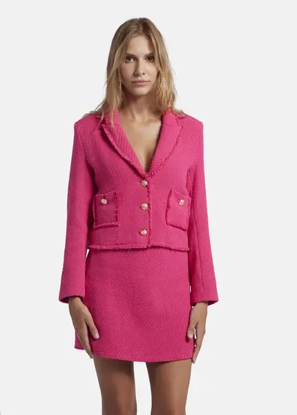 Nicowa Cropped blazer in bouclé - BAGIWO in PINKarticle number NC7A32001044E-139 Black Friday
