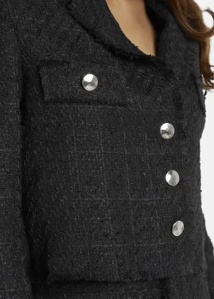 Nicowa Cropped blazer in bouclé - BAGIWO in BLACKarticle number NC7A32002019E-002 Cyber Monday