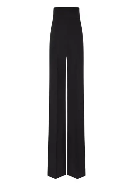 Nicowa Elegant COREANA high-waisted trousers with wide leg in BLACKarticle number NC3A02016029E-002 Neueste Mode