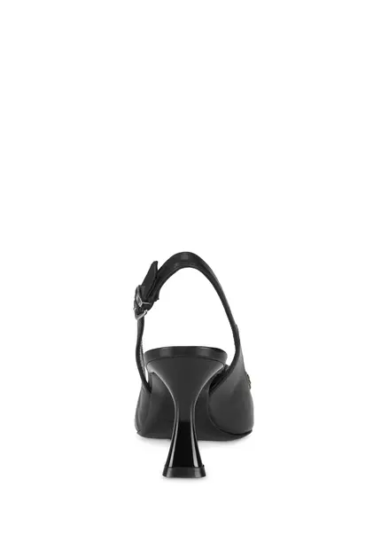 Nicowa Flower-adorned slingback pumps FLONAWIA in BLACKarticle number NC9A12702019E-002 Exklusive Angebote