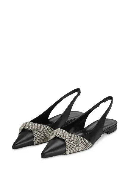 Nicowa Slingback ballerinas with crystal appliqué CRISOLI in BLACKarticle number NC9A12704019E-002 Große Rabatte