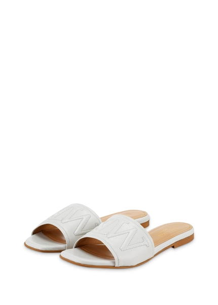 Nicowa Monogram slide sandals - LAUREWI NCW in Creamarticle number NC8A18003012E-072 Letzter Tag