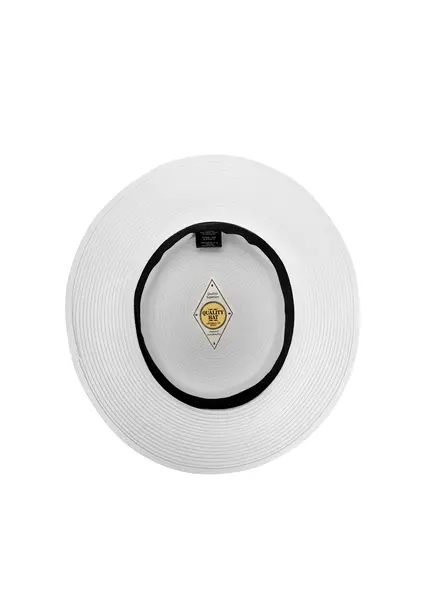 Nicowa Classic boater hat with band MONTANIO in WHITEarticle number NC9A11601011E-004 Bis zu 65% Rabatt